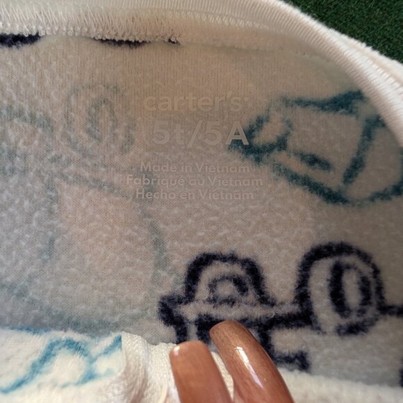 Bundle of Boy's Full-zip, Fleece, Footed Pajamas 5T 💙 - Picture 3 of 7